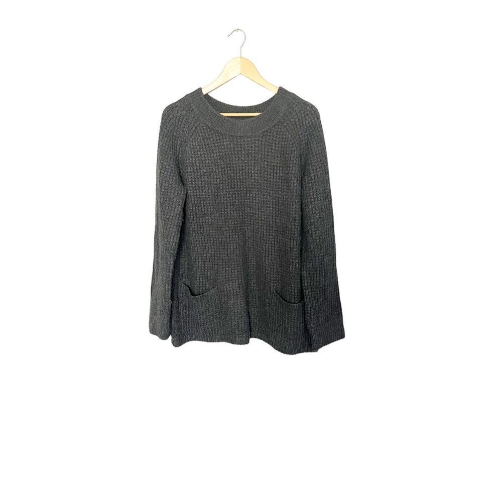 Gap Body Gray‎ Knit Alpaca Blend Oversized Pullover Sweater Medium